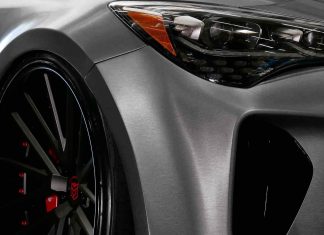 Kia K900 dan Stinger dengan tayar “gergasi” dipamer di SEMA Kia Stinger untuk SEMA