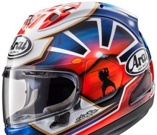 Produk Baru Arai RX-7X PEDROSA SAMURAI SPIRIT BLUE Helmet !!