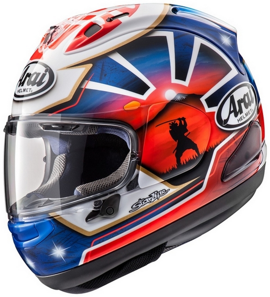 Produk Baru Arai RX7X PEDROSA SAMURAI SPIRIT BLUE Helmet !! • Motoqar