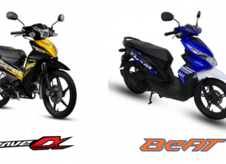 Honda Wave Alpha dan Honda Beat disediakan LIVERY baharu