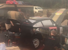 Pasukan rali Porsche baik pulih enjin dan transmisi dalam tempoh 11 minit