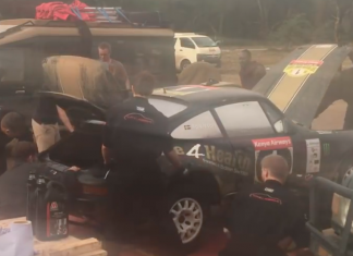 Pasukan rali Porsche baik pulih enjin dan transmisi dalam tempoh 11 minit