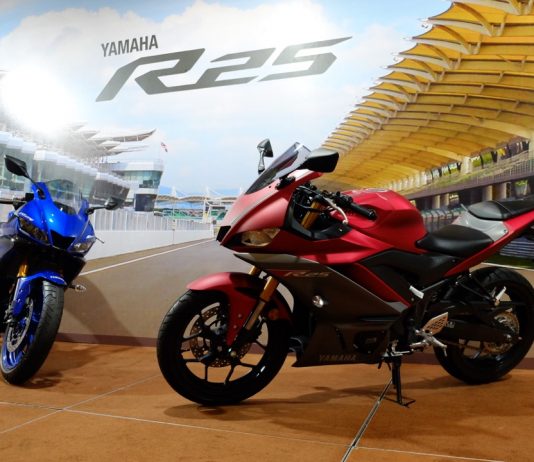 Yamaha R25 2019 dipertonton, pelancaran Mac ini