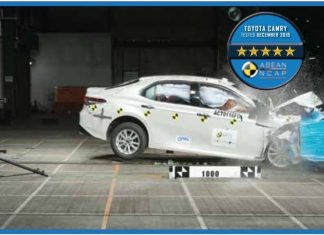 Toyota Camry 2019 terima 5-bintang ASEAN NCAP
