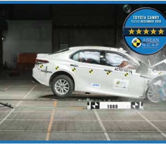 Toyota Camry 2019 terima 5-bintang ASEAN NCAP