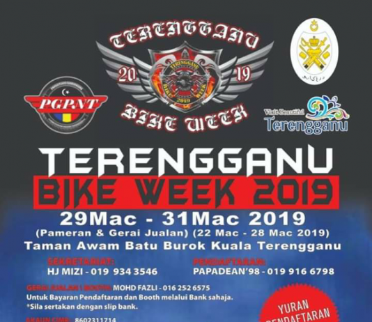 TERENGGANU BIKE WEEK 2019 – 2 hari lagi