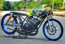 Yamaha 125Z jaguh litar drag