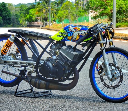 Yamaha 125Z jaguh litar drag
