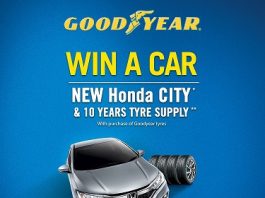 Menang Honda City & bekalan tayar 10 tahun dengan beli tayar Goodyear Menang Honda City dan 10 tahun bekalan tayar melalui pembelian tayar Goodyear