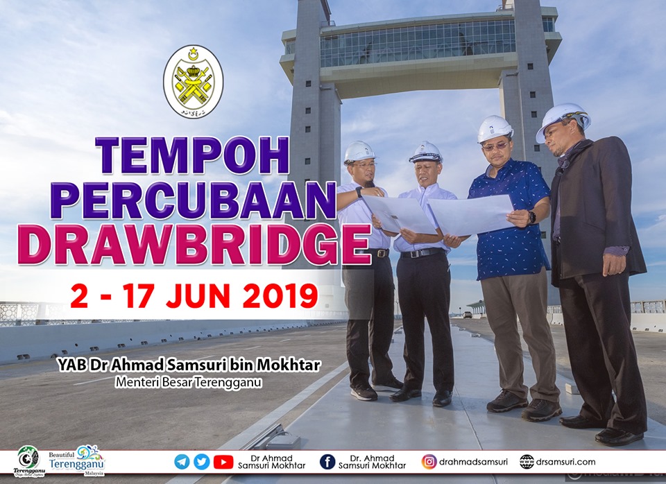 Tempoh percubaan jambatan angkat - drawbridge