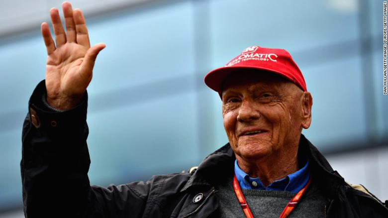 Niki Lauda during the Formula One Grand Prix of Great Britain at Silverstone on July 16, 2017 in Northampton, England.
