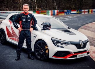 Renault Megane RS rampas rekod Nurburgring Honda Civic Type-R Megane RS Trophy-R mengatasi rekod Nurburgring Honda Civic Type-R