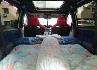 Bentang tilam dalam kereta menyalahi undang-undang tali pinggang