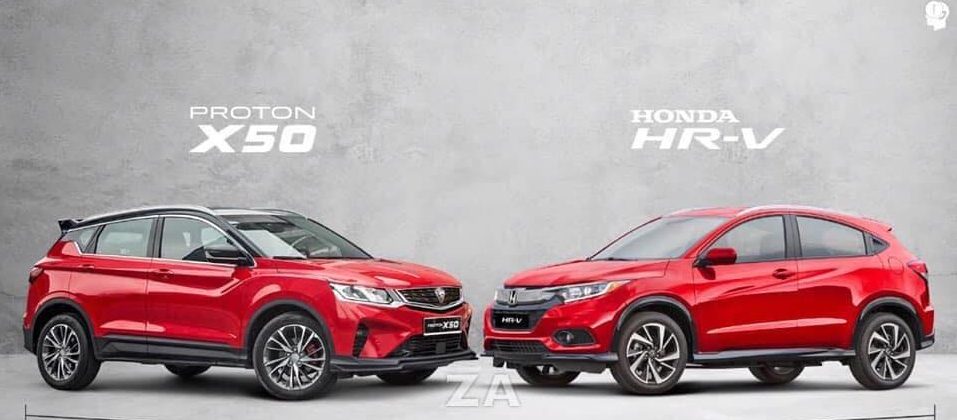 perbandingan proton x50 vs honda hr-v