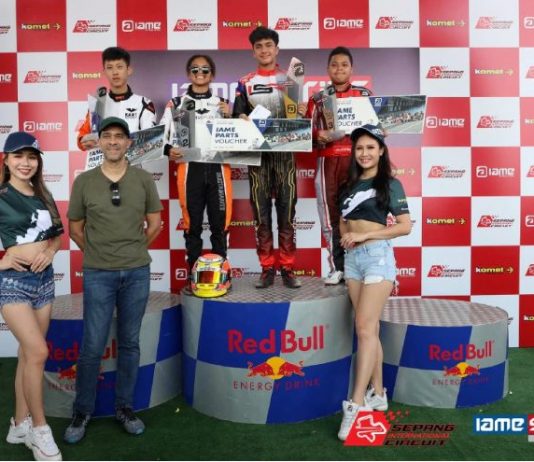 Putera Adam takluk pusingan empat IAME Siri Asia 2019 Putera Adam