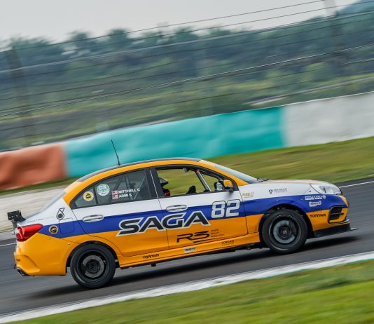 Proton Saga R3 masuk perlumbaan kali pertama, terus podium!