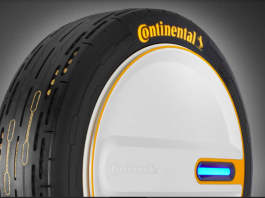 Tayar konsep Continental yang mampu mengisi sendiri angin