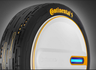 Tayar konsep Continental yang mampu mengisi sendiri angin