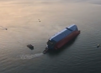 Kapal kargo bawa 4000 kereta Kia dan Hyundai tenggelam