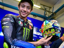 Topi keledar khas Valentino Rossi untuk Misano 2019