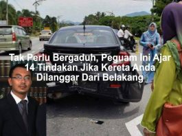 peguam ini ajar apa tindakan jika kereta dilanggar dari belakang