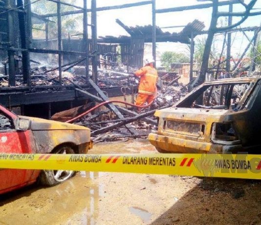 Rumah keluarga pelumba PETRONAS Sprinta Yamaha-CKJ Racing, Ahmad Afif Amran hangus terbakar