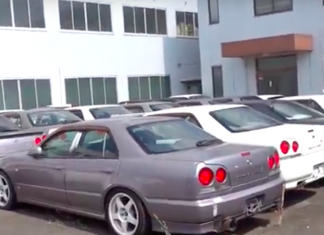 Gudang rahsia tersimpan puluhan Nissan Skyline