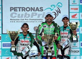Nazirul Izzat juara CP150 di Kangar
