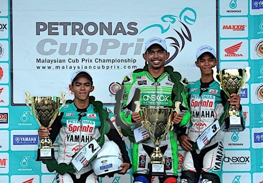 Nazirul Izzat juara CP150 di Kangar