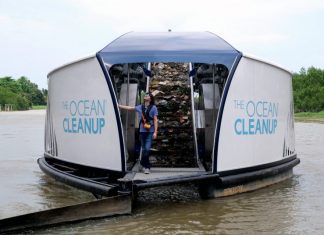 Topi keledar, ribuan botol antara sampah dikutip Interceptor 002