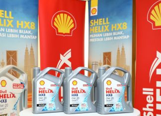 Shell Helix HX8 0W 20 kini dengan harga lebih berpatutan