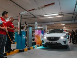 Tiket parkir Sunway Pyramid dengan pengecaman nombor pendaftaran