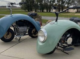 Volkspod, motosikal mini hasil dari komponen VW Bettle