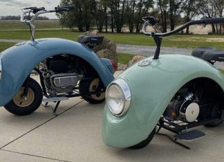 Volkspod, motosikal mini hasil dari komponen VW Bettle