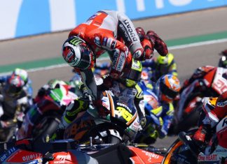 Andrea Dovizioso muncul pelumba MotoGP paling kurang alami kemalangan