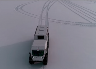 Sherp Ark: Kereta Rusia yang boleh menembusi lautan ais dan air
