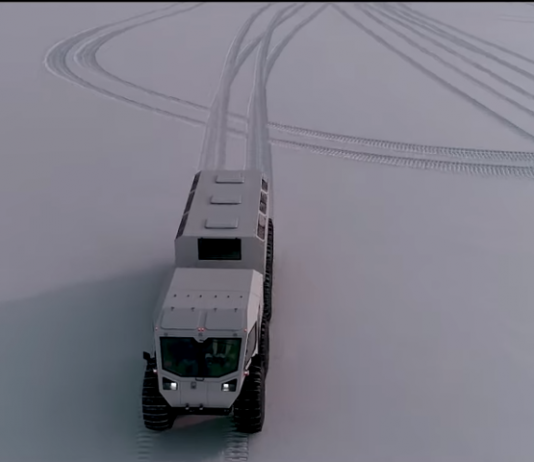Sherp Ark: Kereta Rusia yang boleh menembusi lautan ais dan air
