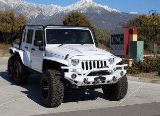 Jeep Wrangler diubahsuai jadi 6 tayar, inspirasi dari Mercedes-AMG G63