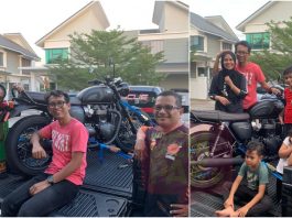 Ajak Shiro terima hadiah Triumph Bonneville T120 Black