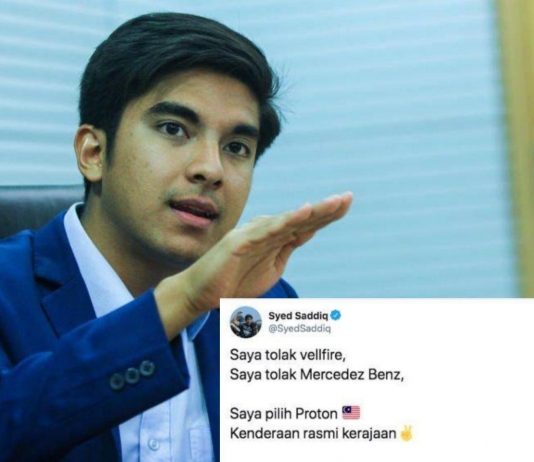 “Tolak Vellfire, Saya Pilih Proton” – Syed Saddiq