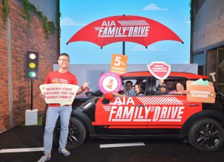 Dapatkan pelbagai manfaat insurans kereta dengan AIA Family Drive