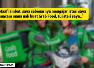 Kisah meruntun jiwa seorang suami ajar isteri sama-sama buat GrabFood