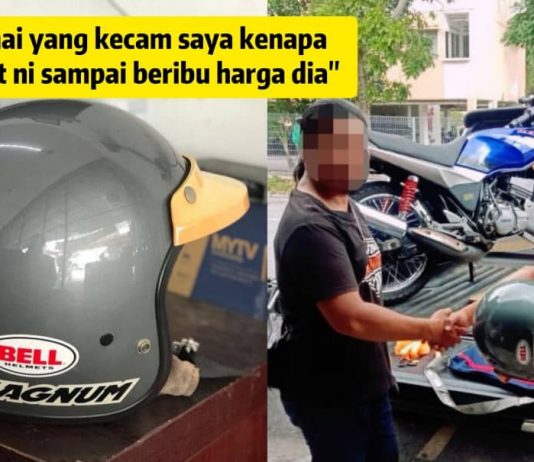 Sebiji helmet yang berharga sebuah RXZ Catalyzer original!