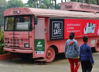 Modifikasi bas jadi tandas awam wanita di India