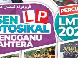 Cara daftar lesen motosikal P & L percuma! Bermula hari ini hingga 11 Mac
