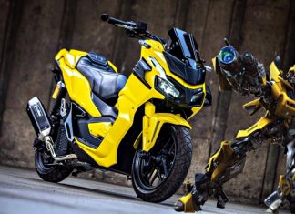 Menarik betul air tangan K-Speed Thailand, hasil Honda ADV versi Bumblebee