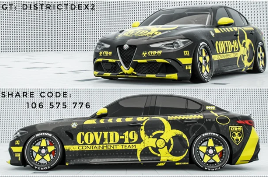 Pemain Forza Horizon 4 cipta livery Covid-19 untuk Alfa Romeo Giulia FE