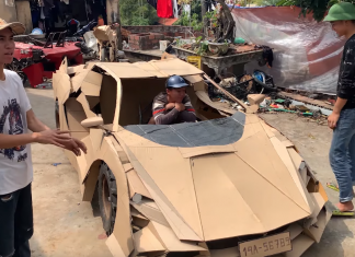 Remaja Vietnam cipta replika motosikal berkuasa tinggi dan kereta mewah dari kotak