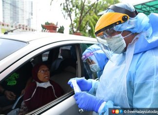 Covid-19: Ujian saringan hanya 8 minit gunakan ‘drive-thru’