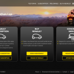 Renault E-Store Welcome Page